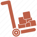 cart, delivery, hand, trolley