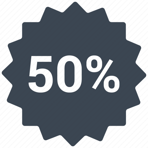 50, label, promotion, sale tag, discount 50, sale, tag icon - Download on Iconfinder