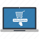 loptop, online shopping, payment 