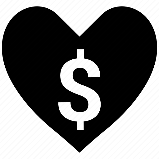 Dollar, heart, money icon - Download on Iconfinder
