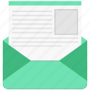 letter, mail, open, send