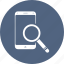 magnifier, mobile, phone, search 