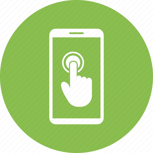 Cell phone, click, hand, mobile icon - Download on Iconfinder