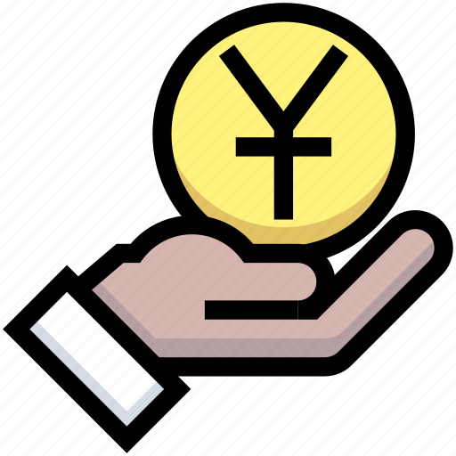 Business, coin, financial, give, hand, money, yuan icon - Download on Iconfinder
