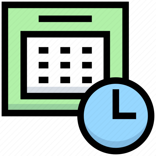 Business, calendar, clock, date, financial, schedule, time icon - Download on Iconfinder