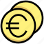 business, cash, coins, currency, euro, financial, money 