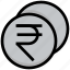 business, cash, coins, currency, financial, money, rupee 