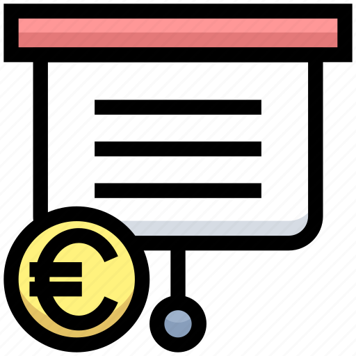 Business, euro, financial, lecture, money, presentation icon - Download on Iconfinder