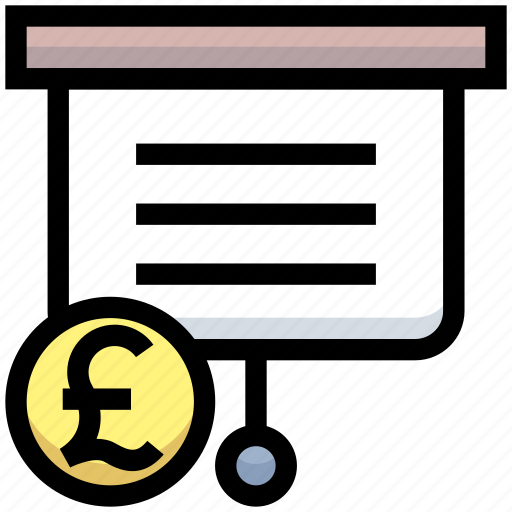 Business, financial, lecture, money, pound, presentation icon - Download on Iconfinder