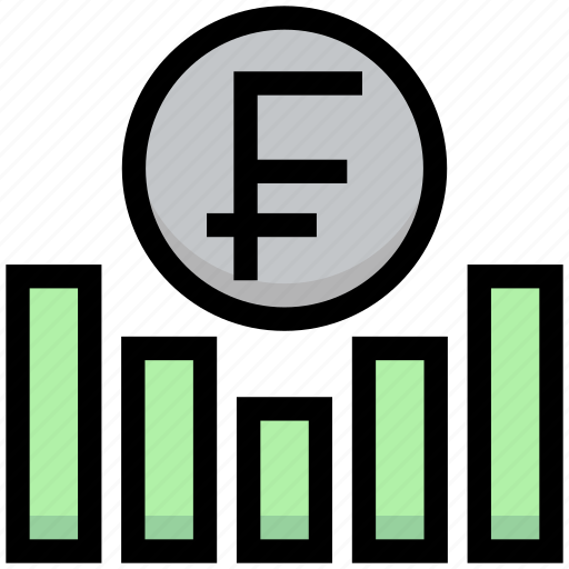 Business, earning, financial, franc, graph, money icon - Download on Iconfinder