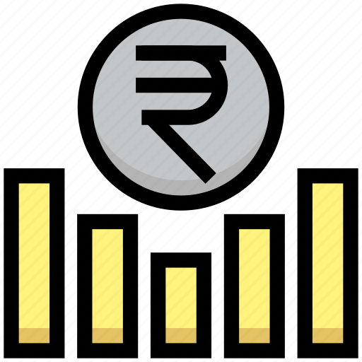 Business, earning, financial, graph, money, rupee icon - Download on Iconfinder