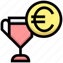 business, coin, currency, euro, financial, money, trophy