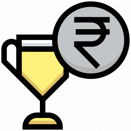 Business, coin, currency, financial, money, rupee, trophy icon - Download on Iconfinder