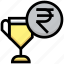 business, coin, currency, financial, money, rupee, trophy 