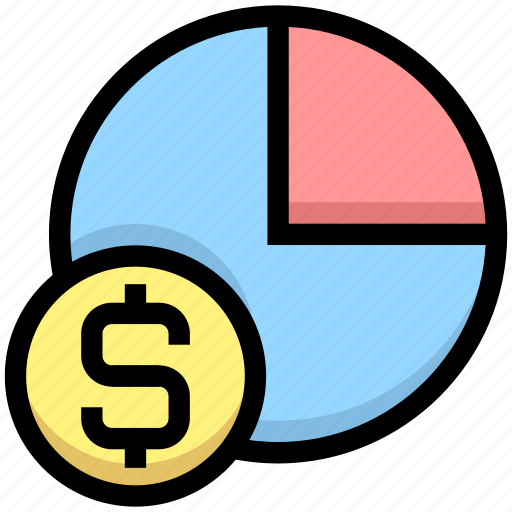 Analytics, business, dollar, financial, graph, pie chart, statistics icon - Download on Iconfinder