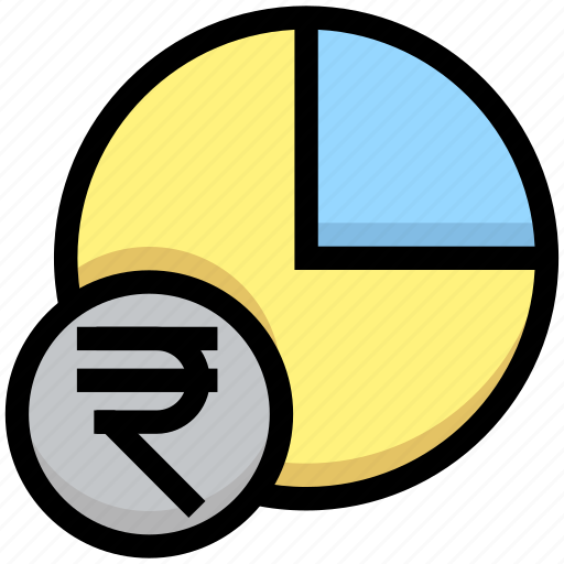 Analytics, business, financial, graph, pie chart, rupee, statistics icon - Download on Iconfinder