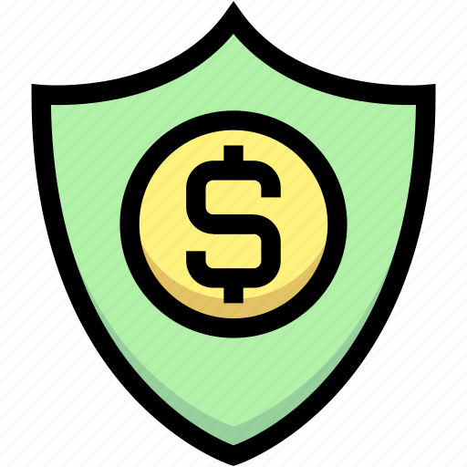 Business, dollar, financial, insurance, money, protection, shield icon - Download on Iconfinder