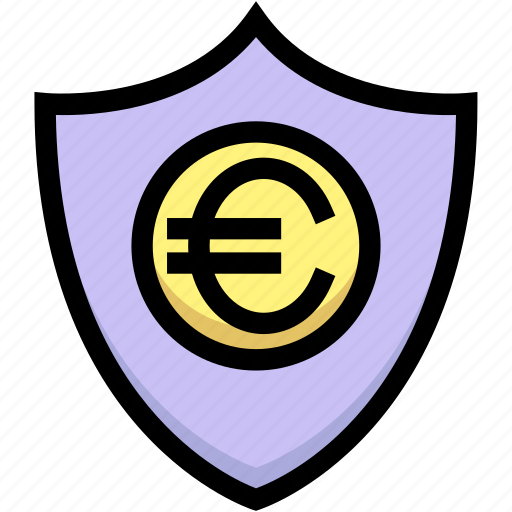 Business, euro, financial, insurance, money, protection, shield icon - Download on Iconfinder