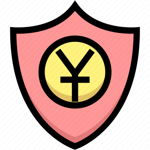 Business, financial, insurance, money, protection, shield, yuan icon - Download on Iconfinder