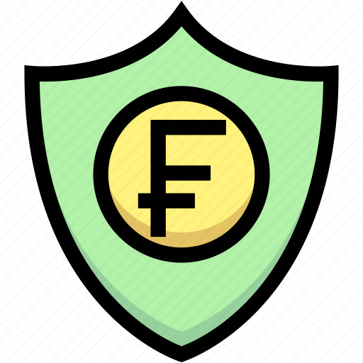 Business, financial, franc, insurance, money, protection, shield icon - Download on Iconfinder