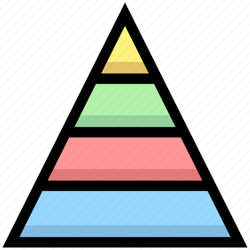 Business, financial, graph, hierarchy, levels, pyramid, triangle icon - Download on Iconfinder