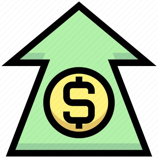 Arrow, business, dollar, financial, money, send, up icon - Download on Iconfinder
