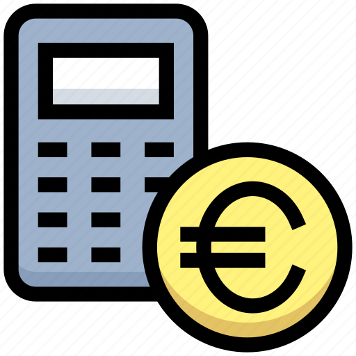 Accounting, business, calc, calculation, calculator, euro, financial icon - Download on Iconfinder