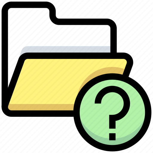 Archive, business, financial, folder, help, question mark, storage icon - Download on Iconfinder