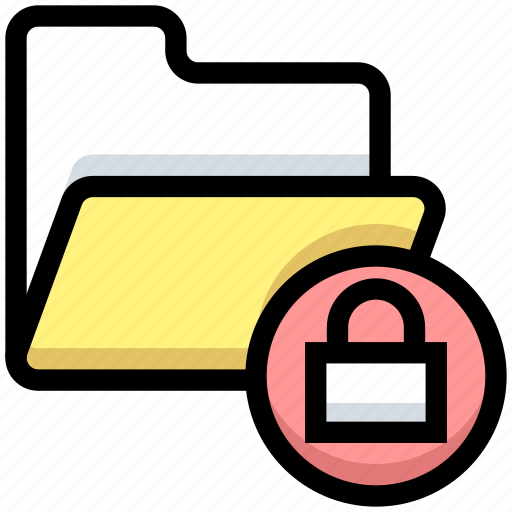 Archive, business, financial, folder, lock, privacy, storage icon - Download on Iconfinder