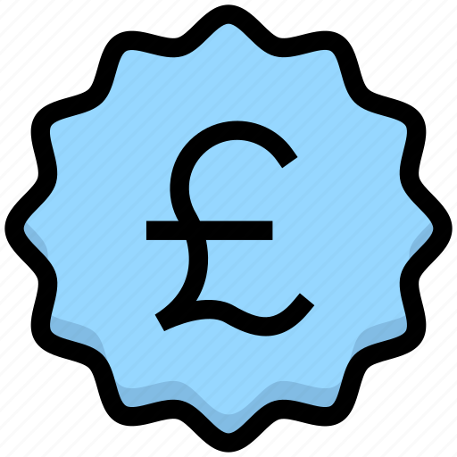 Business, financial, guarantee, label, money, pound, price icon - Download on Iconfinder