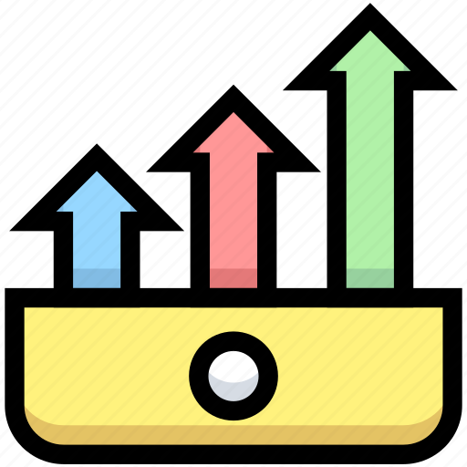 Analytics, arrows, business, financial, graph, growth, up icon - Download on Iconfinder