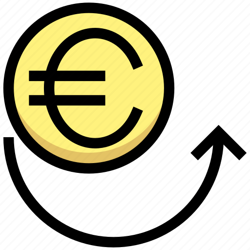 Back payment, business, coin, currency, euro, financial, money icon - Download on Iconfinder