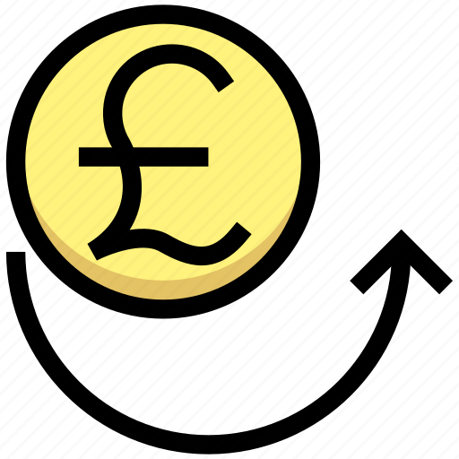 Back payment, business, coin, currency, financial, money, pound icon - Download on Iconfinder