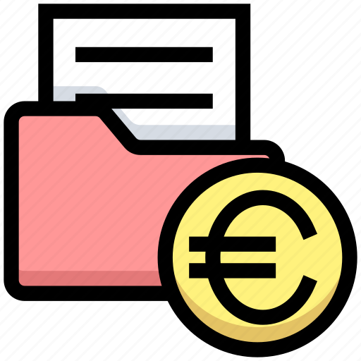 Archive, business, document, euro, files, financial, folder icon - Download on Iconfinder
