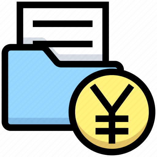 Archive, business, document, files, financial, folder, yen icon - Download on Iconfinder