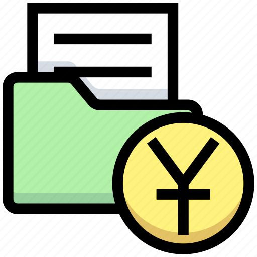 Archive, business, document, files, financial, folder, yuan icon - Download on Iconfinder