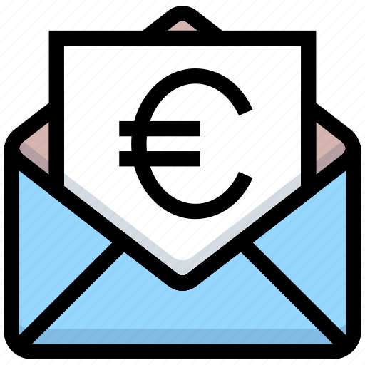 Business, email, envelope, euro, financial, letter, money icon - Download on Iconfinder