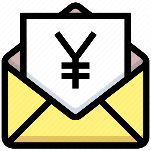 Business, email, envelope, financial, letter, money, yen icon - Download on Iconfinder