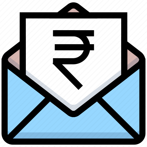 Business, email, envelope, financial, letter, money, rupee icon - Download on Iconfinder