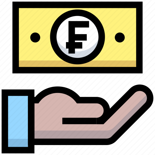 Business, financial, franc, give, hand, money, pay icon - Download on Iconfinder