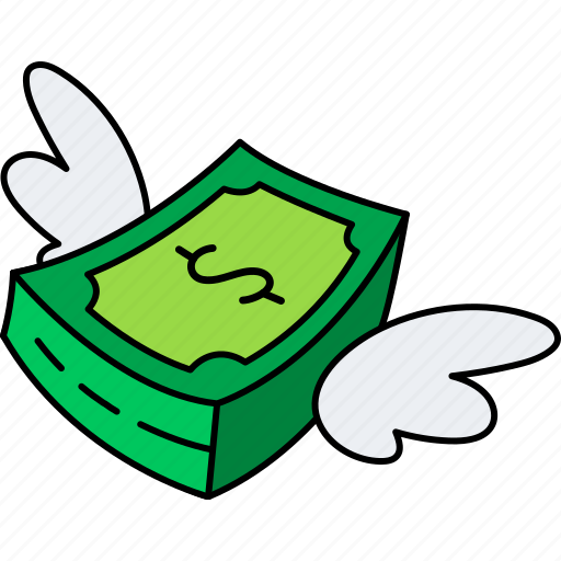 Money, flying, financial, business, cash, trade, bank icon - Download on Iconfinder