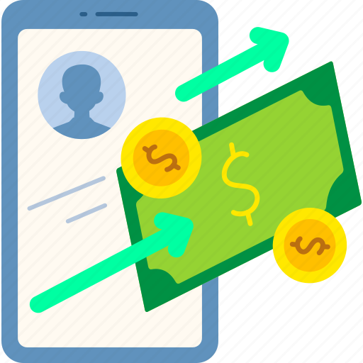 Mobile, banking, transfer, transaction, money, cash, finance icon - Download on Iconfinder