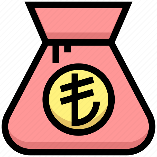 Bag, business, cash, financial, lira, money icon - Download on Iconfinder