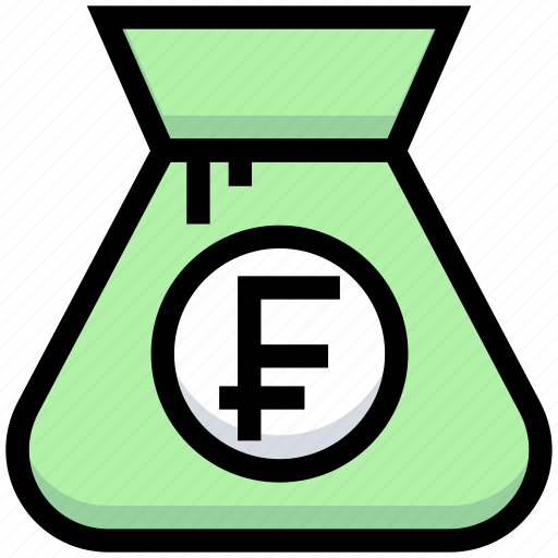 Bag, business, cash, financial, franc, money icon - Download on Iconfinder