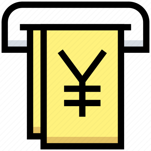 Atm, business, cash, financial, money, yen icon - Download on Iconfinder