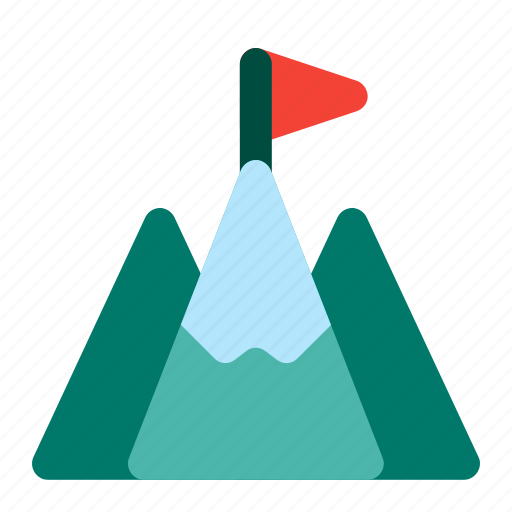 Business, goals, millestone, mountain, target icon - Download on Iconfinder