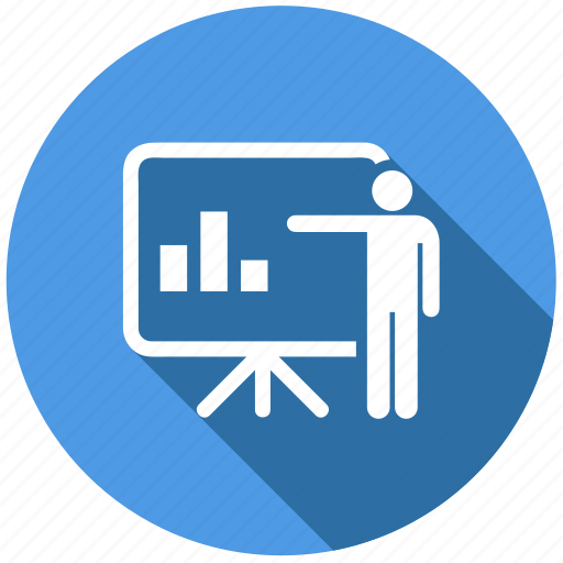 Business plan, chart, lector, lecture, presentation, report, teacher icon - Download on Iconfinder
