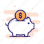 financial, piggy, save, saving 