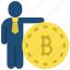 bitcoin, owner, people, stickman, cryptocurrency 