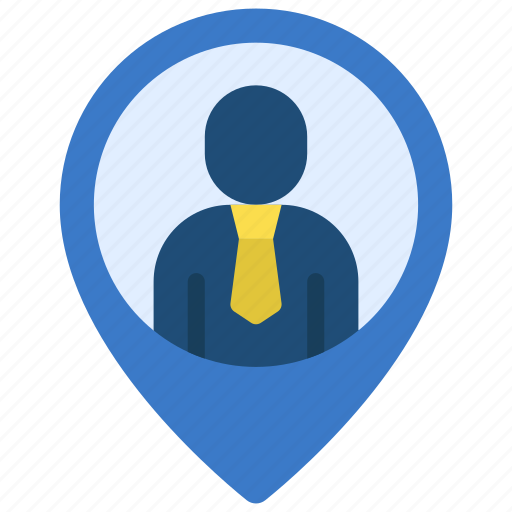 Business, person, location, people, stickman, pin icon - Download on Iconfinder